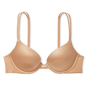 Victoria’s Secret Very Sexy Push-Up Bra Nude Rhinestone Plunge 38DD